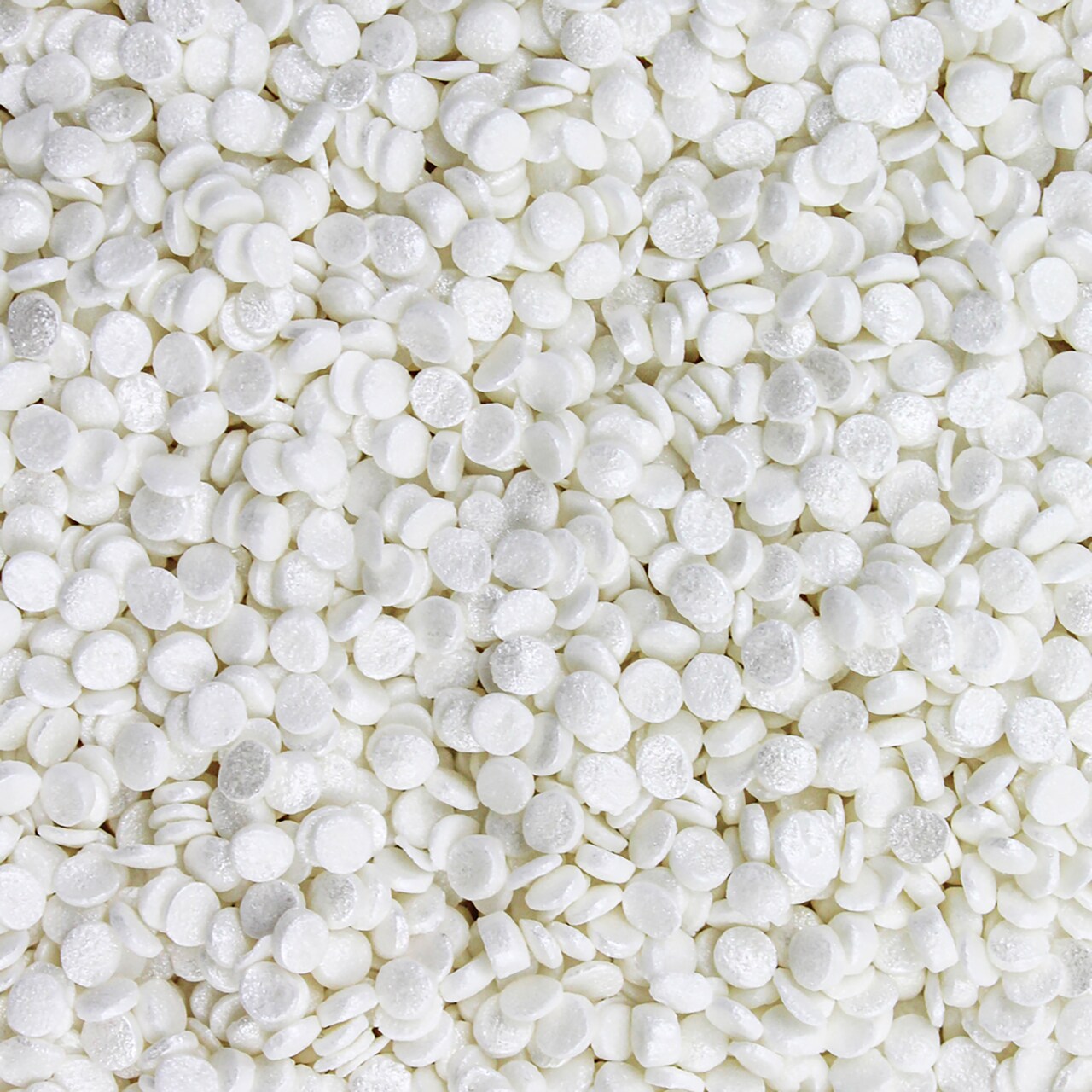 Krazy Sprinkles - White Pearl Confetti Edible Sprinkles (1/2 Cup 1x Jar)